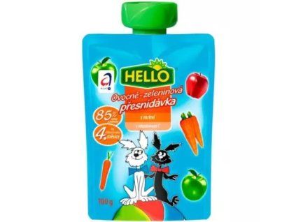 Hello ovocná svačinka mrkev 100g