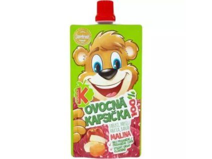 Kubík 100% ovocná kapsička malina 100g