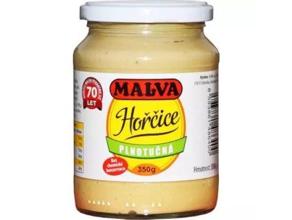 Malva hořčice plnotučná sklo 350g