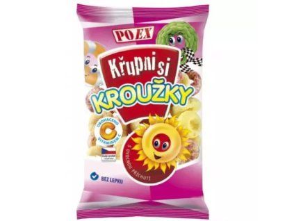Poex kroužky ovocné s vitamínem c 90g