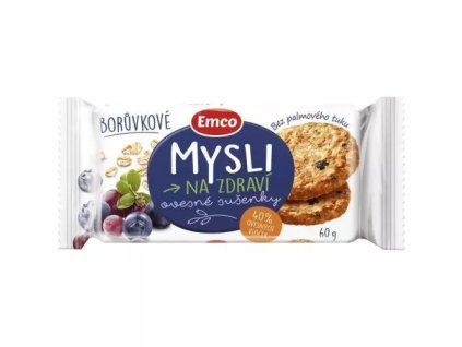 Emco Mysli ovesné sušenky borůvkové 60g