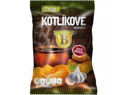 Kotlíkové brambůrky česnekové 120g