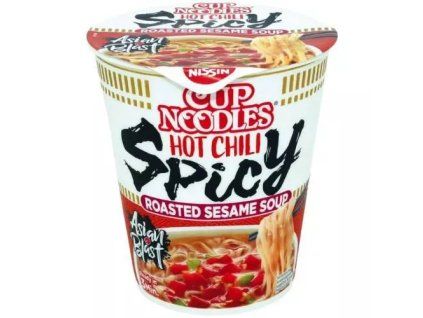 Nissin instantní nudlová polévka v kelímku hot chilli spicy 66g