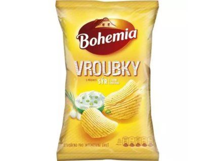 Bohemia vroubkované sýr a jarní cibulka 120g