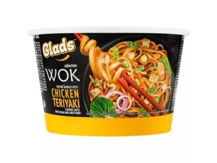 Glads instantní nudle wok s kuřecí teriyaki omáčkou 95g