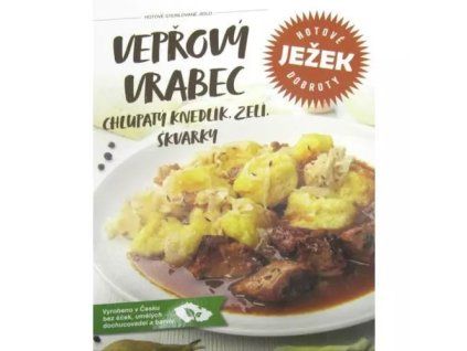 Ježek vepřový vrabec chlupaté knedlíky se zelím a škvarky 450g