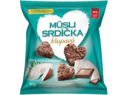 Semix mysli srdíčka s čokoládou a kokosem 50g