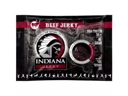 Indiana jerky hovězí hot&sweet 90g