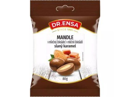 Dr. Ensa mandle v mléčné čokoládě slaný karamel 80g