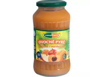 Novofruct ovocné pyré jablková s meruňkami 700g