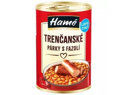 Hamé trenčanské jemné párky s fazolí 415g