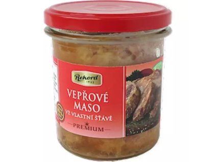 Rekord maso vepřové ve vlasní šťávě 300g