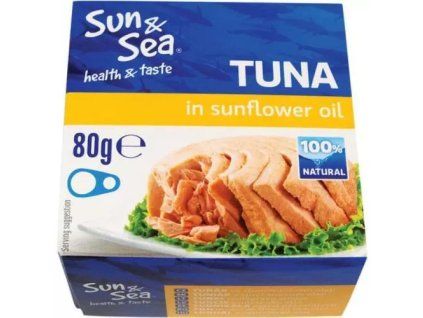 Sun&Sea tuňák steak ve slunečnicovém oleji 80g