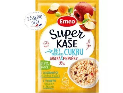 Emco super kaše jablko & meruňka 55g