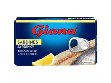 Giana sardinky rp ve slun. oleji s citrónem 125g