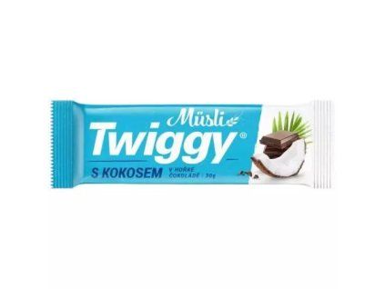 Twiggy müsli tyčinka s kokosem v hořké čokoládě 30g