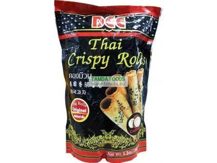 Dee trubičky thajské sezamové s příchutí kokosu 150g (BANH QUE DUA)