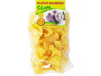 Skatt smažené brambůrky česnek 80g 10g