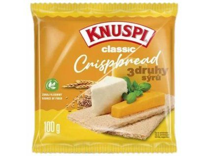 Knuspi crispbread 3x sýr 100g