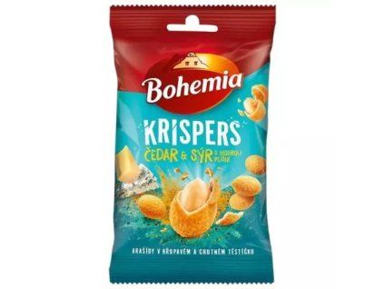 Bohemia krispers čedar a sýr s modrou plísní 60g