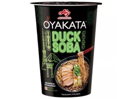 Oyakata instantní nudle s kachní příchutí soba kelímek 70g