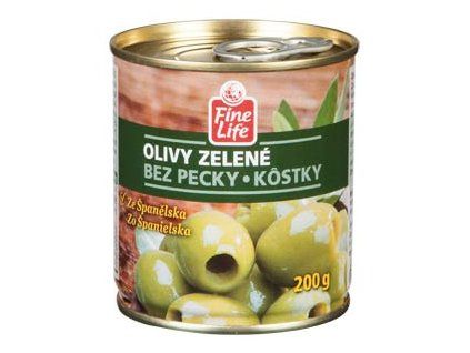 Fine Life Olivy zelené bez pecky 200 g