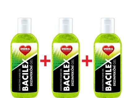 2+1 ZDARMA | BACILEX® | dezinfekční gel na ruce | certifikovaný | 3 x 100 ml