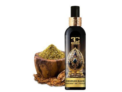 OBSIDIAN BLACK | Osvěžovač vzduchu & textilií | luxusní parfémový sprej | 200 ml