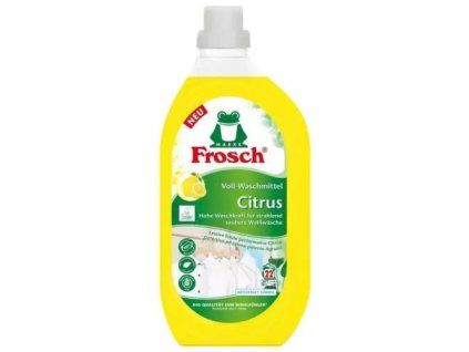 Frosch prací gel 1,5L na bílé prádlo Citrus
