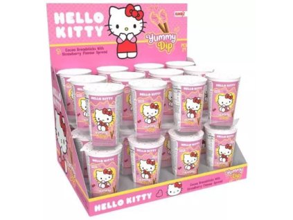Kandiz tyčinky hellokitty yummy dip strawberry /24/ 40g