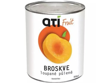 Ati broskve loupané půlené 850ML