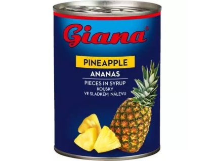 Giana kompot ananasové kousky 580ml