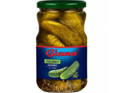 Giana okurky 6-9cm sterilované 720ML