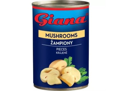 Giana zampiony krájené mírně sl. nálev 425ml