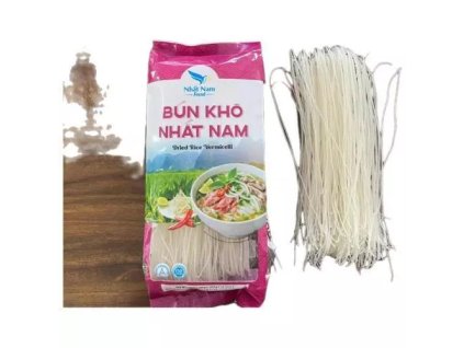 NHAT NAM Rýžové nudle vlasové 400g (BUN KHO)