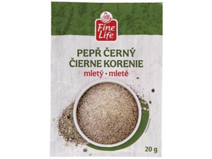 Fine Life Pepř černý mletý 5 x 20 g