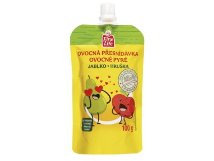 Fine Life Kapsička jablko hruška 10 x 100 g