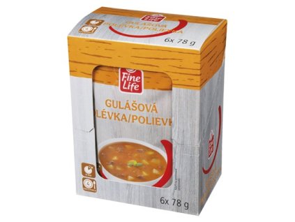 Fine Life Polévka gulášová 6 x 78 g
