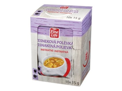 Fine Life Polévka instantní česneková 10 x 15 g