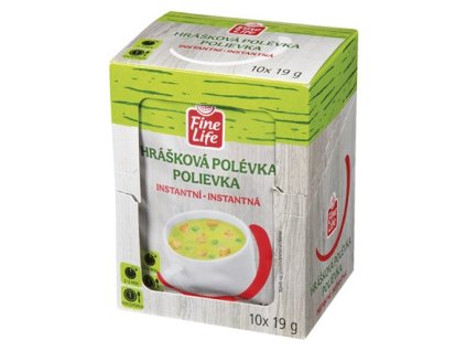 Fine Life Polévka instantní hrášková 10 x 19 g