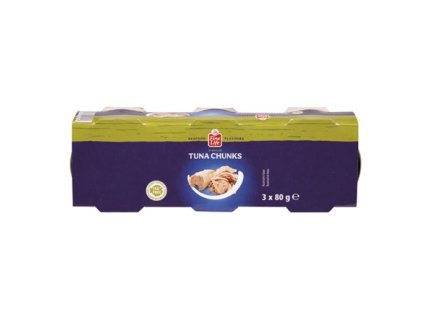 Fine Life Tuňák kousky v olivovém oleji 3 x 80 g