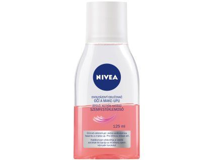 Nivea Visage odličovač očí a make upu dvoufázový růžový 100 ml