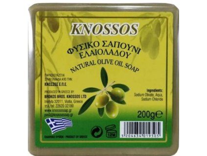 Mýdlo Čistě olivové zelené, 200 g, Knossos