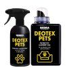 DEOTEX PETS | Praktický set pro domov plný mazlíčků | pohlcovač pachů & speciální tekutý prací prostředek s probiotiky | 500 ml + 525 ml